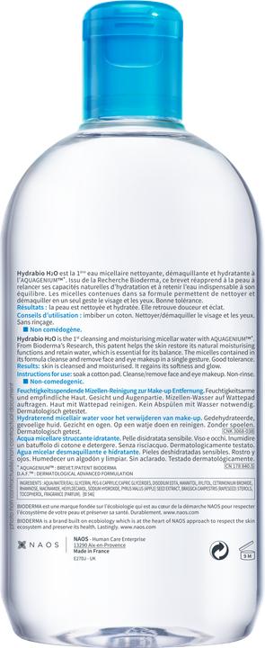 Immagine prodotto Bioderma Idrabio H2O (Acqua micellare, 500 ml)