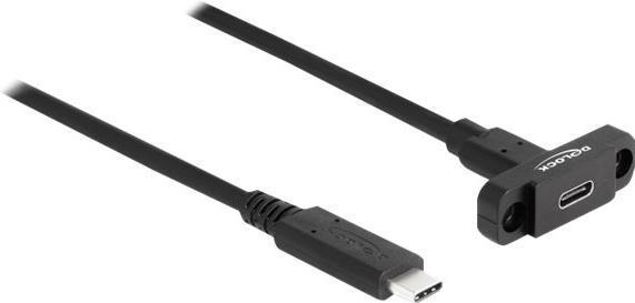 Productafbeelding Delock SuperSpeed USB 10 Gbps 1m voor installatie zwart (1 m, USB 3.2 Gen 2)