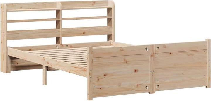 Actual product image vidaXL Bettgestell mit Kopfteil ohne Matratze 160x200 cm (160 x 200 cm)