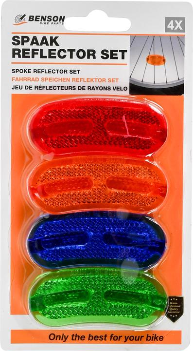 Image du produit Benson Jeu de réflecteurs de rayons velo ovale 4 pcs