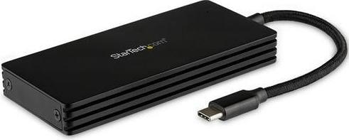 Produktbild StarTech .com M.2 SSD Enclosure for M.2 SATA Drives - USB 3.1 - USB-C - Lagringspakning - M.2 - M... (M.2)