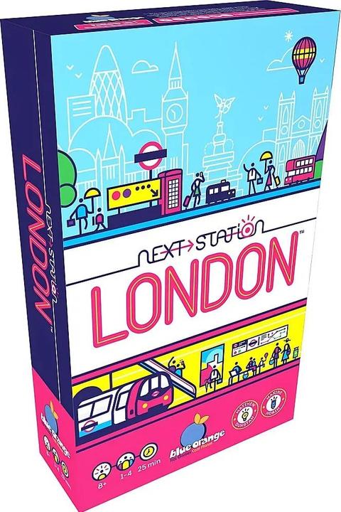 Produktbild Blue Orange Next Station: London (Englisch, Französisch, Italienisch, Niederländisch, Polnisch, Russisch, Spanisch, 1 - 4 Spieler)