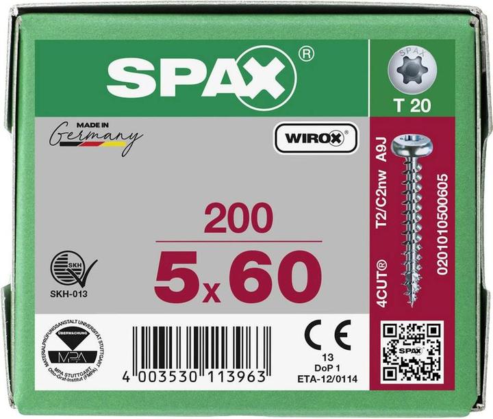 Image du produit Spax Vis pour panneaux agglomérés (200 Vis par pièce)