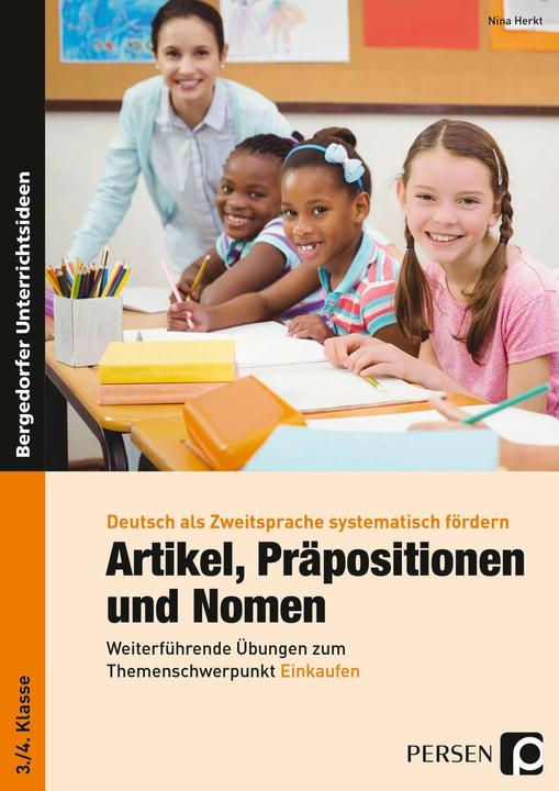 Produktbild Artikel, Präpositionen und Nomen - Einkaufen 3/4 (Deutsch, Nina Herkt, 2017)