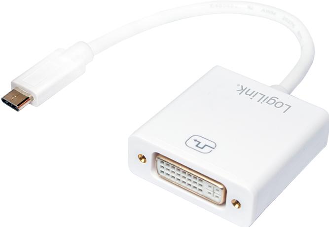 Produktbild LogiLink USB Typ-C zu (DVI, 14 cm)