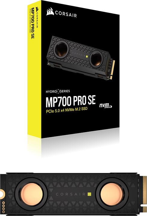 Actual product image Corsair MP700 PRO SE Hydro X Series (4000 GB, M.2 2280)