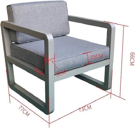 Produktbild Jet-Line Gartenlounge Delfi grau