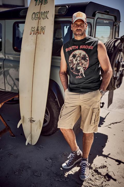 Produktbild JP1880 Tanktop, Brustprint, Vintage Look (5XL)