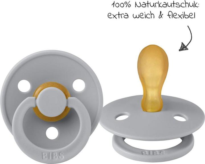 Image du produit Bibs Sucettes Colour Latex (symétriques, 6-18 mois), Cloud & Vanilla (2 x, 6 - 12 M.)