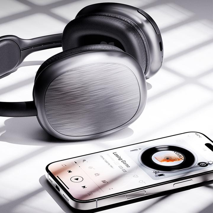 Produktbild Rock Kabellose On-Ear-Kopfhörer O5 grau (36 h, Kabellos)