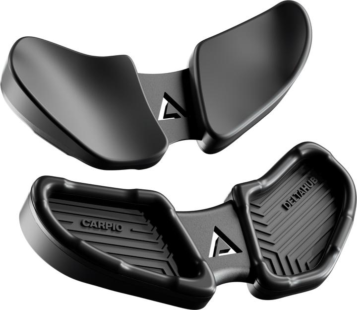 Actual product image Deltahub left hand rest S Carpio 2.0 in black.