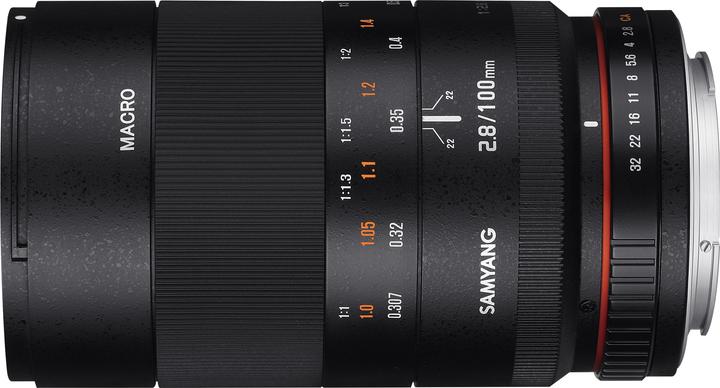 Actual product image Samyang 100mm f/2.8 ED UMC Macro - Fujifilm XF (Fujifilm X, full size)