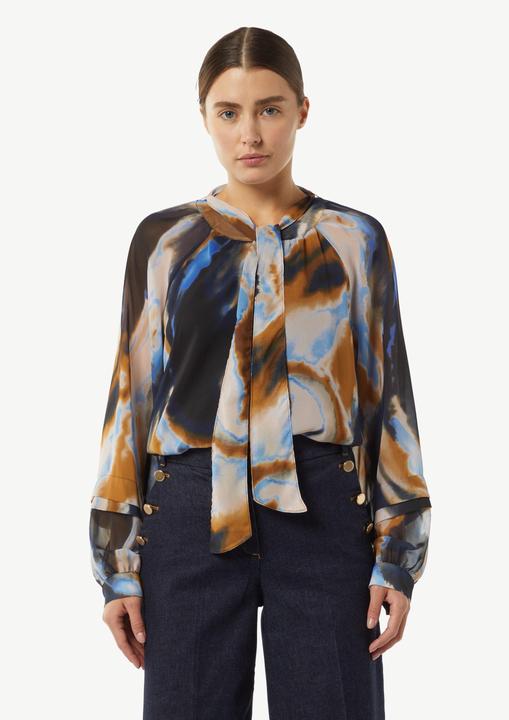 Produktbild Comma Bluse Gemusterte Schluppenbluse aus Chiffon (32)