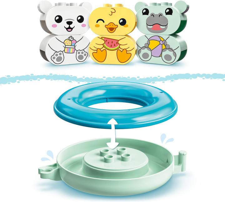 Image du produit LEGO Le plaisir de la baignoire : train d'animaux flottant (10965)