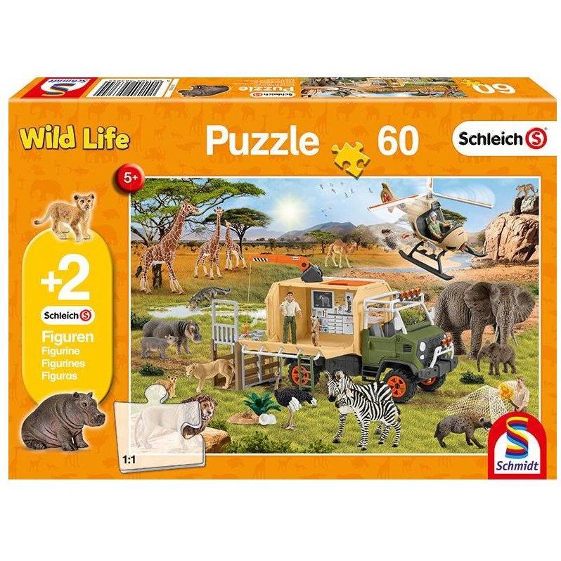 Thumbnail - Schmidt Spiele Abenteuerliche Tierrettung (inkl. 2 Original Figuren) (60 Teile)