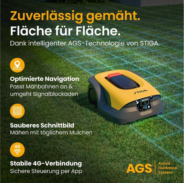 Produktbild Stiga Autonomer Mähroboter A10v inkl. Akku (600 m²)