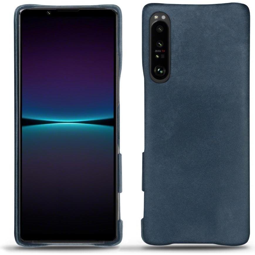 Noreve Lederschutzhülle (Sony Xperia 1 IV), Smartphone Hülle, Blau