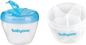 Actual product image Babyono Tin for milk powder 3 compartments