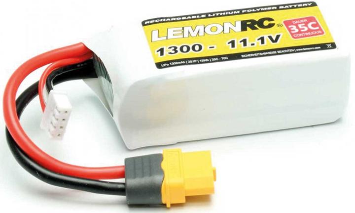 Actual product image Pichler LEMONRC XT 1300 - 11.1V (35C) Lipo Battery (11.10 V, 1300 mAh)