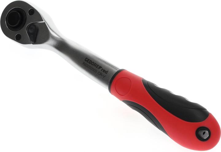 Actual product image Gedore Red red R60050009 2C reversible ratchet 1/2 cranked 255 mm Reverse angle 10°. (1/2")