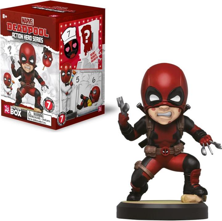 Actual product image YuMe Marvel Hero Box Tower Series Minifigures Deadpool 8 cm Display (6)