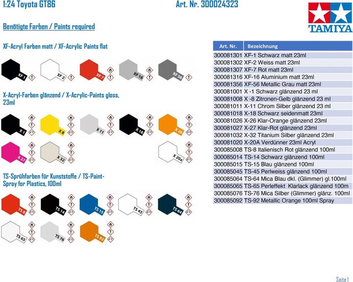 Produktbild Tamiya Toyota 86