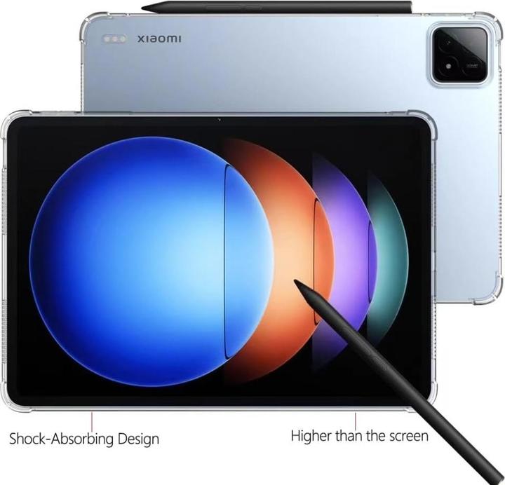 Actual product image Screenguard Crystal Soft Airbag Bumper (Xiaomi Pad 6s Pro)