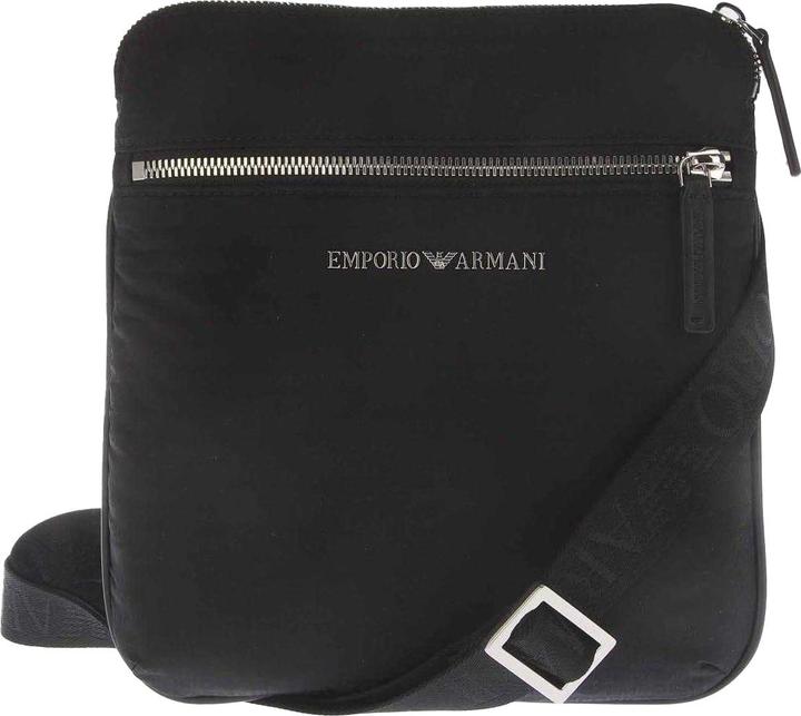 Produktbild Emporio Armani Schultertasche Metal Logo Nylon Jacquard