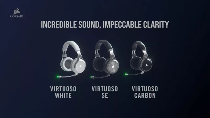 Image du produit Corsair Virtuoso Wireless Carbon (Sans fil)