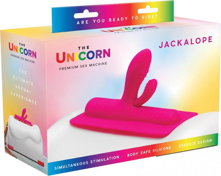 Actual product image Pipedream Unicorn Silicone Attachment Jackalope