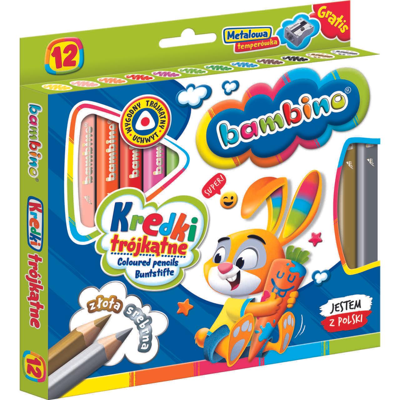 Nenurodyta Bleistifte BAMBINO, 12 Farben
