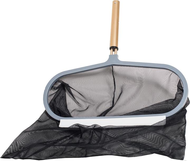 Image du produit Poolomio Epuisette de fond renforcée en aluminium avec lèvre de réception, nettoyeur de fond, épuisette de