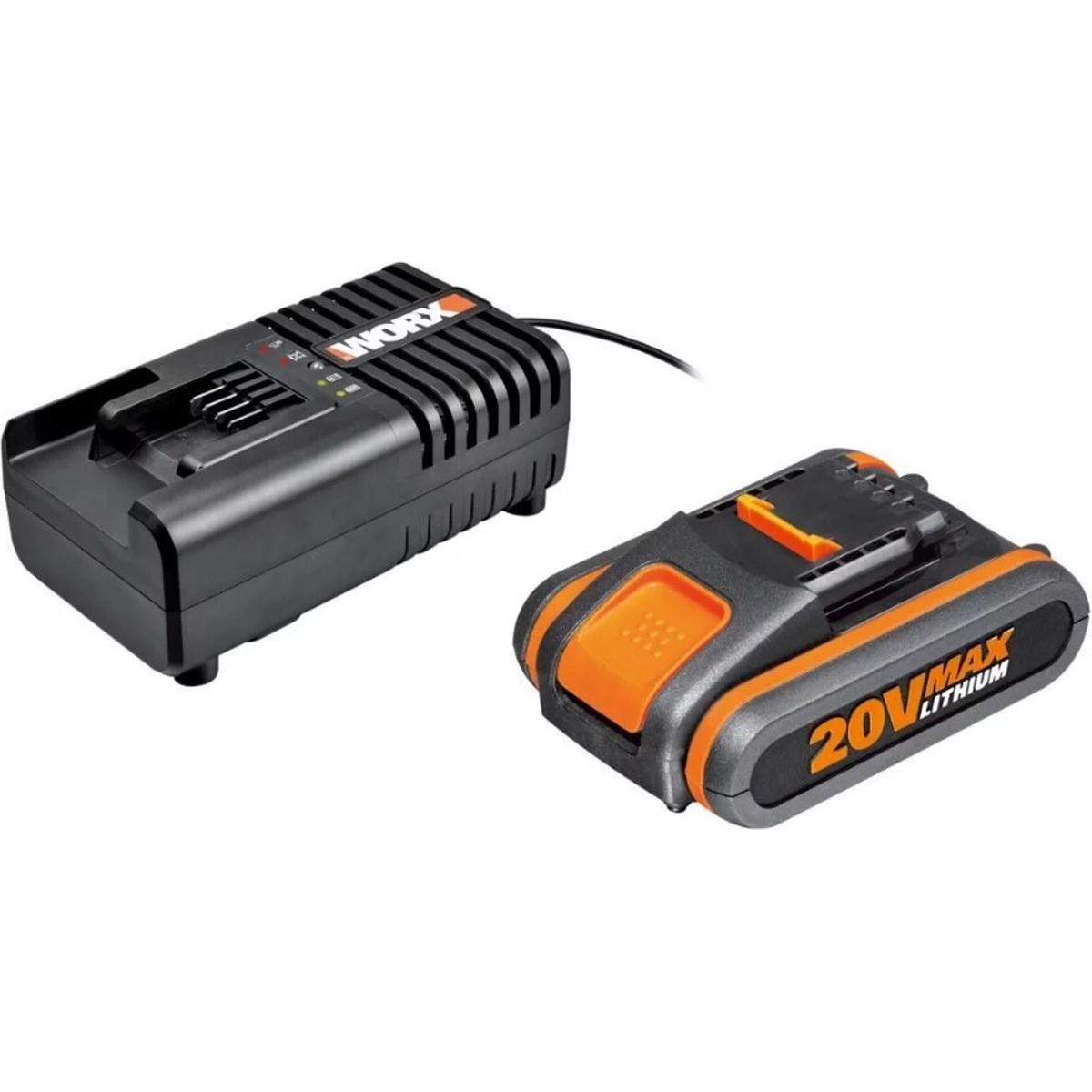 Worx, Batteria + Caricatore, WA3601 (20 V)