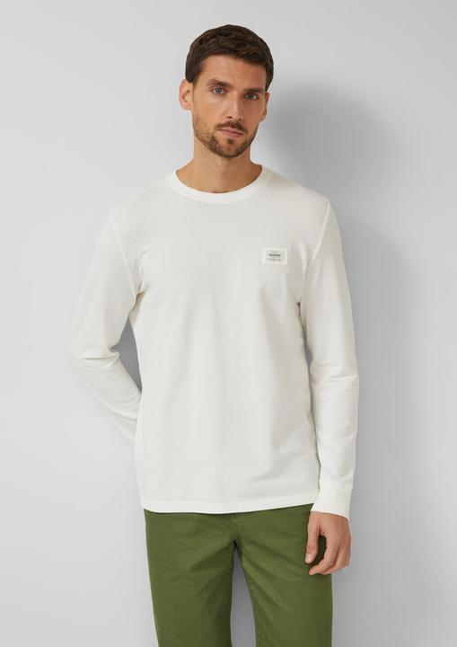 Produktbild s.Oliver T-Shirt Strukturiertes Longsleeve mit Ärmelbündchen (M)