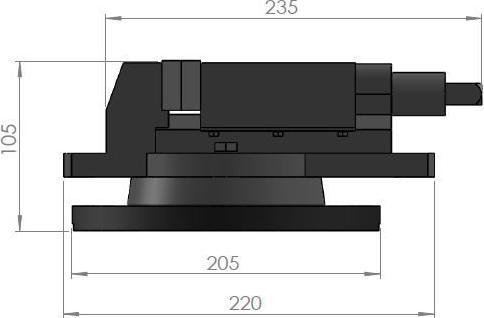 Produktbild Paulimot Maschinenschraubstock 75 mm Backenbreite 360° drehbar (75 mm)