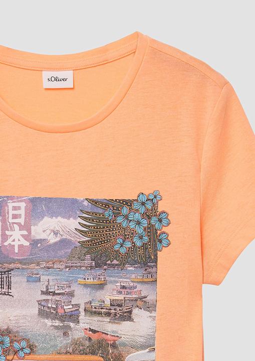 Produktbild S.Oliver T-Shirt T-Shirt aus Baumwolle mit Fotoprint (134, 140)