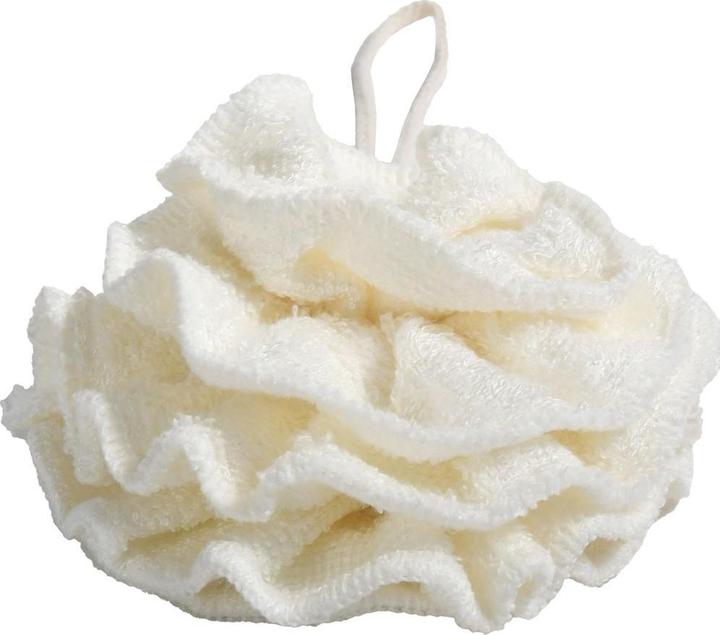 Produktbild MSV Duschschwamm aus Bambus 13 x 13 cm, Weiss