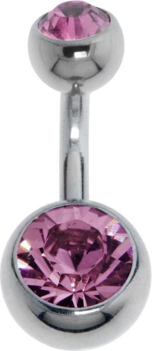 Actual product image Bijouteria Bellypiercing (Titanium, Crystal)