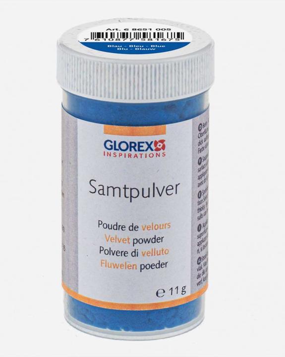 Produktbild Glorex Samtpulver 11 g, Blau