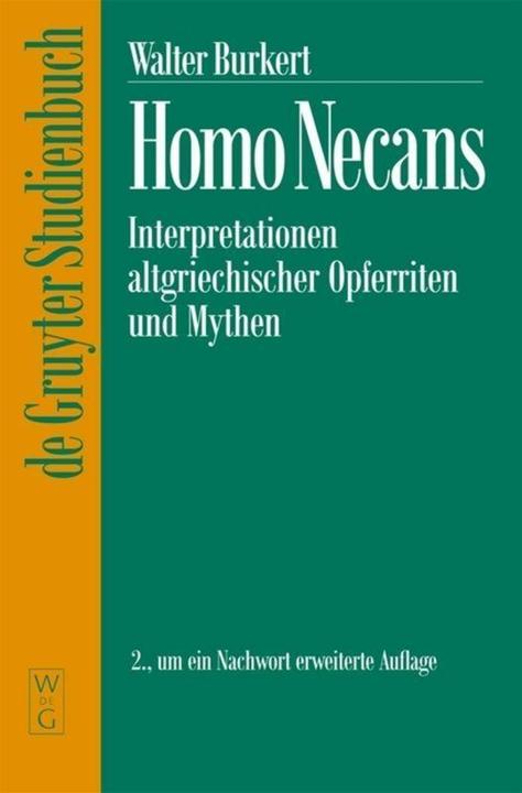 Produktbild Homo Necans (Deutsch, Walter Burkert, 1997)