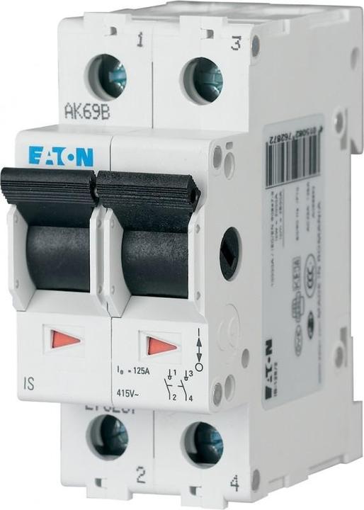 Actual product image Eaton Main switch gray 2 pole 32 A