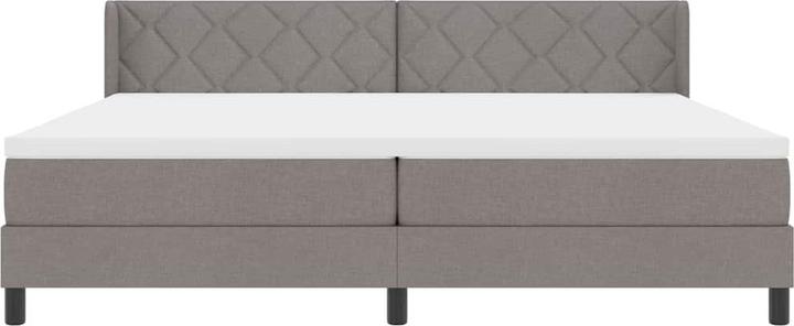 Produktbild VidaXL Boxspringbett Mit Matratze Stoff Taupe (200 x 200 cm)