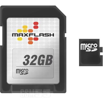 IMRO Micro-SD Karte 32 GB Class 4 + SD-Adapter – MaxFlash Speicherkarte (32 GB, microSD), Speicherkarte, Schwarz