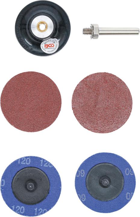 Actual product image BGS Grinding Wheels / Sanding Pad Set | Ø 50 mm (60, 120)