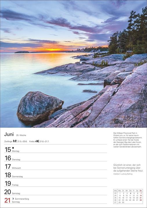 Produktbild Harenberg Kanada Wochenplaner 2026 - Eine Reise in 53 Bildern