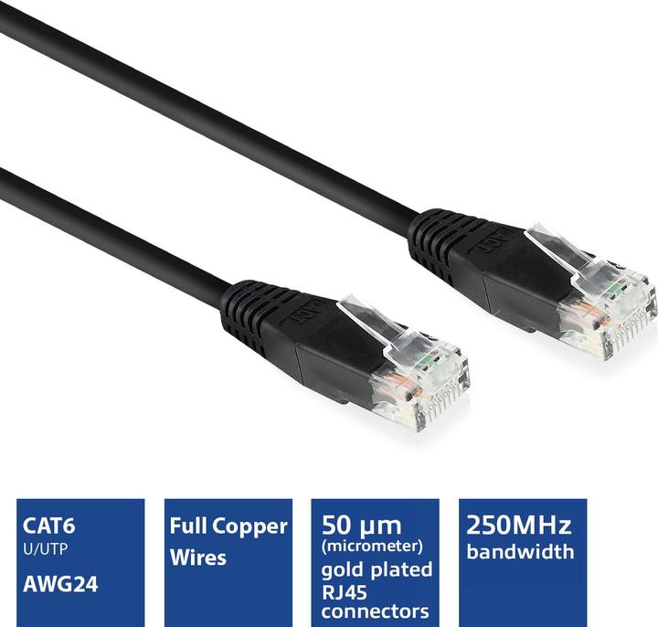 Actual product image Patch cable (U/UTP, CAT6, 5 m)