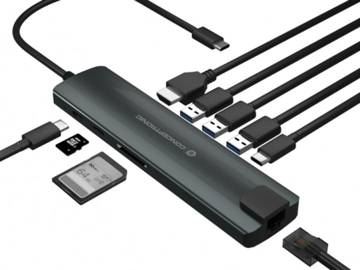 Produktbild Conceptronic DONN06G (USB-C, 6 Ports)