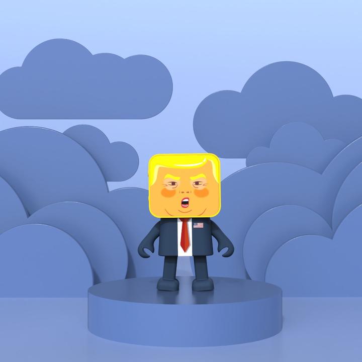 Actual product image Mobility on Board Dancing President speaker Donald Trump (4 h, Rechargeable battery operated)