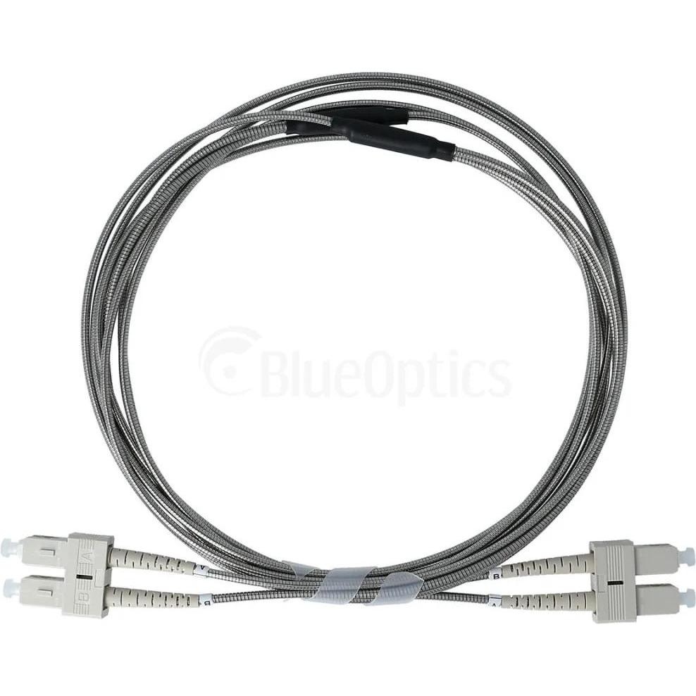 BlueOptics stahlarmiertes Duplex LWL Patchkabel SC-SC Multimode OM3 0.5 Meter (0.50 m), Netzwerkkabel