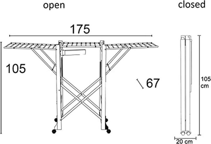 Produktbild Europe & Nature Trockengestell - Airone (21 m)